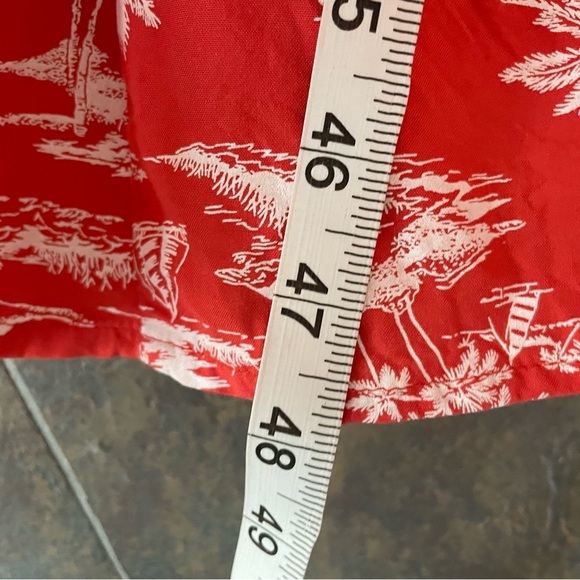 Old Navy Fit & Flare Tropical Print Lined Slit Adjustable Straps Maxi Dress - Picture 13 of 14